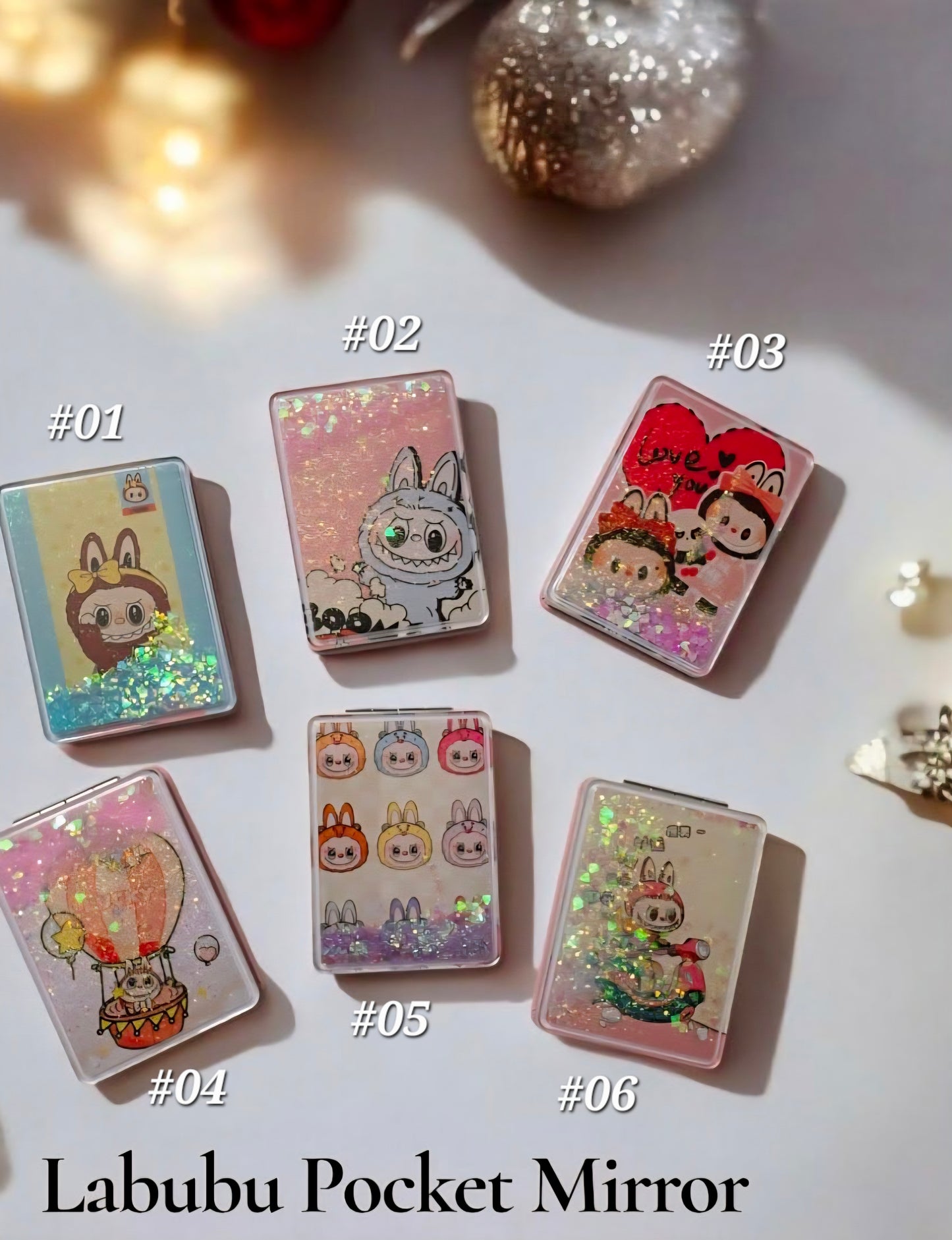 Labubu Pocket Mirror Set 6pcs