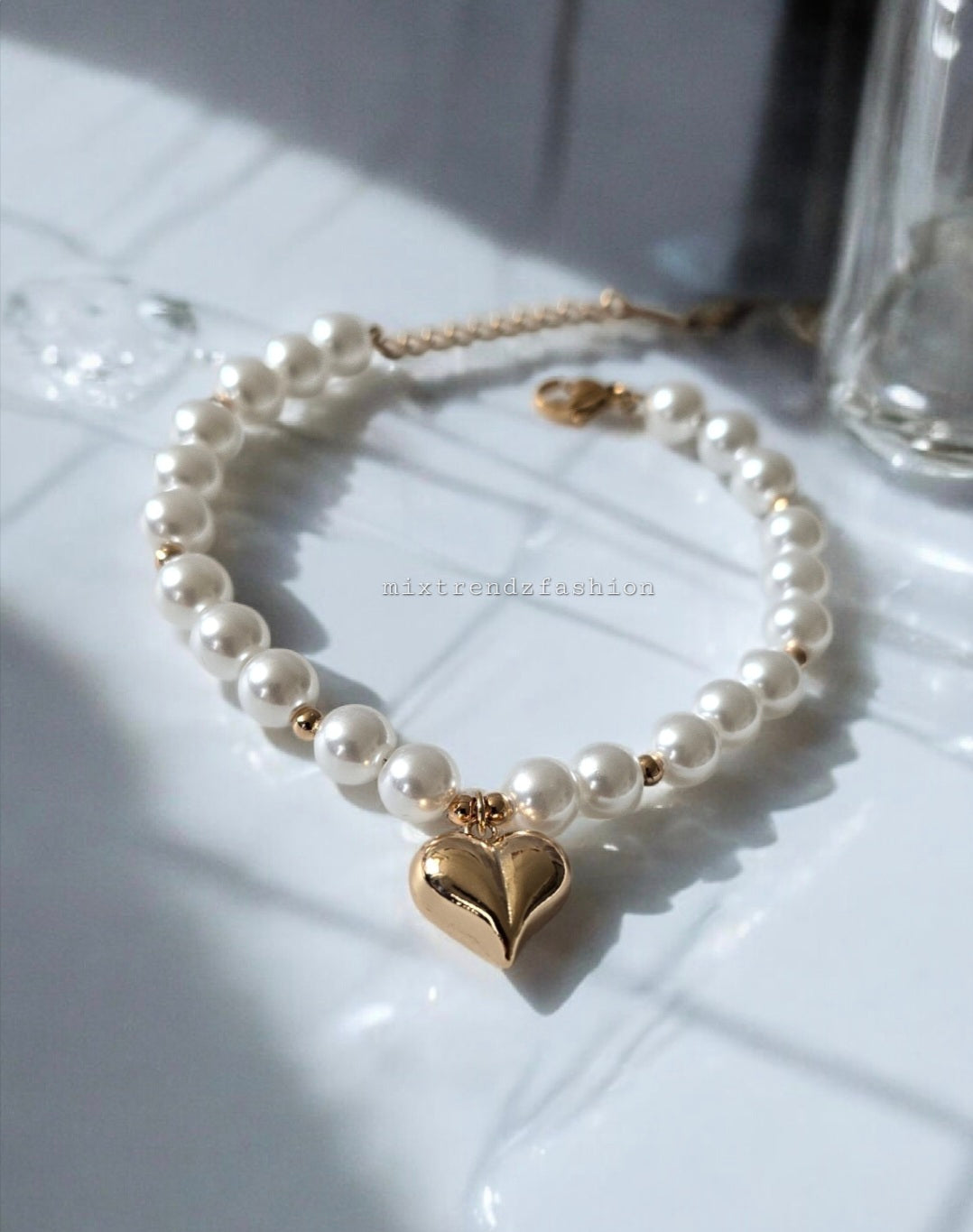 Rosegold Heart Pearl