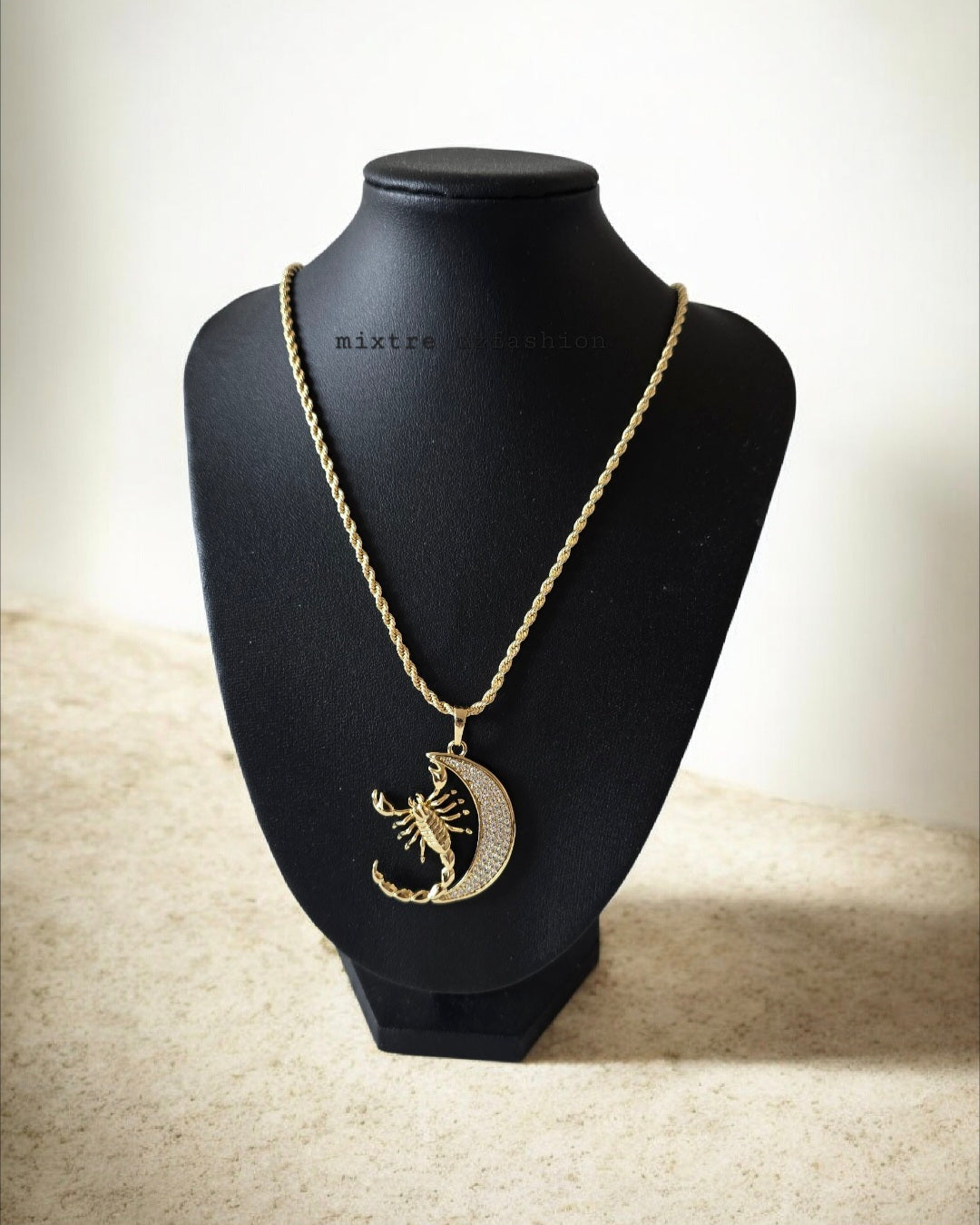 Scorpio in Moon Necklace