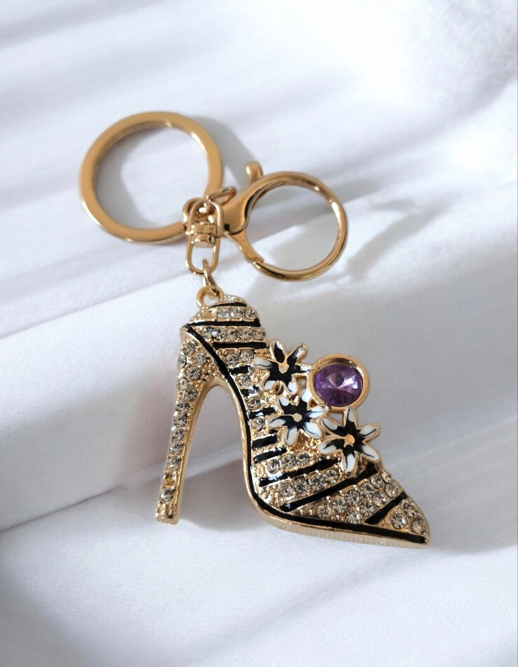 Stiletto Keychain Gold