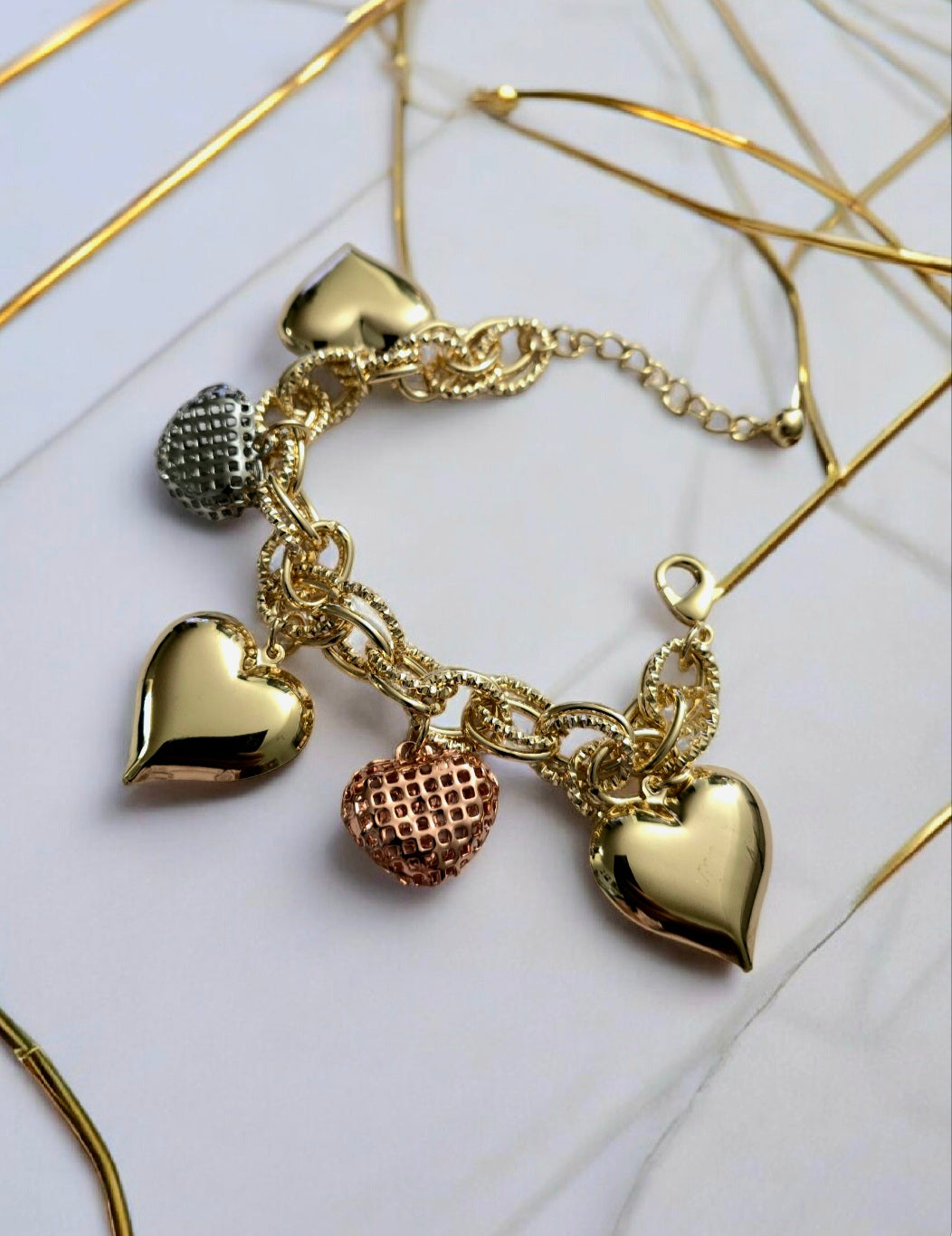 Chunkie Heart Bella Bracelet