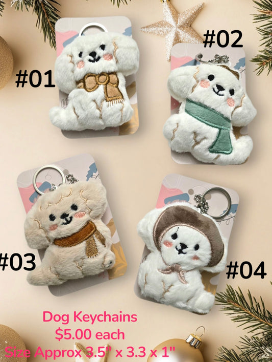 Dog Keychains 4pc