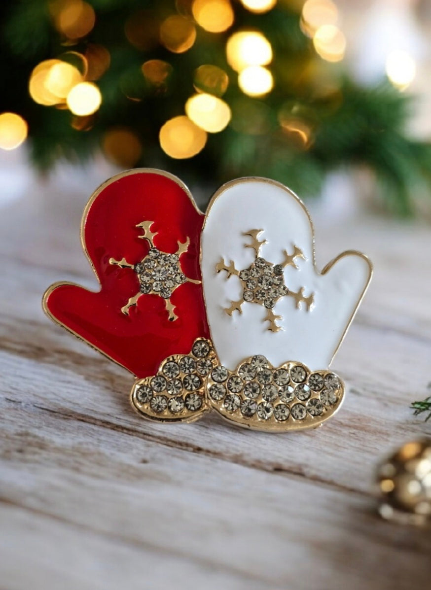 Mittens Brooch