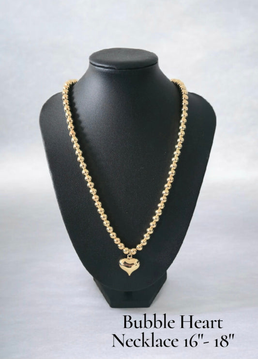 Bubble Heart Neclace
