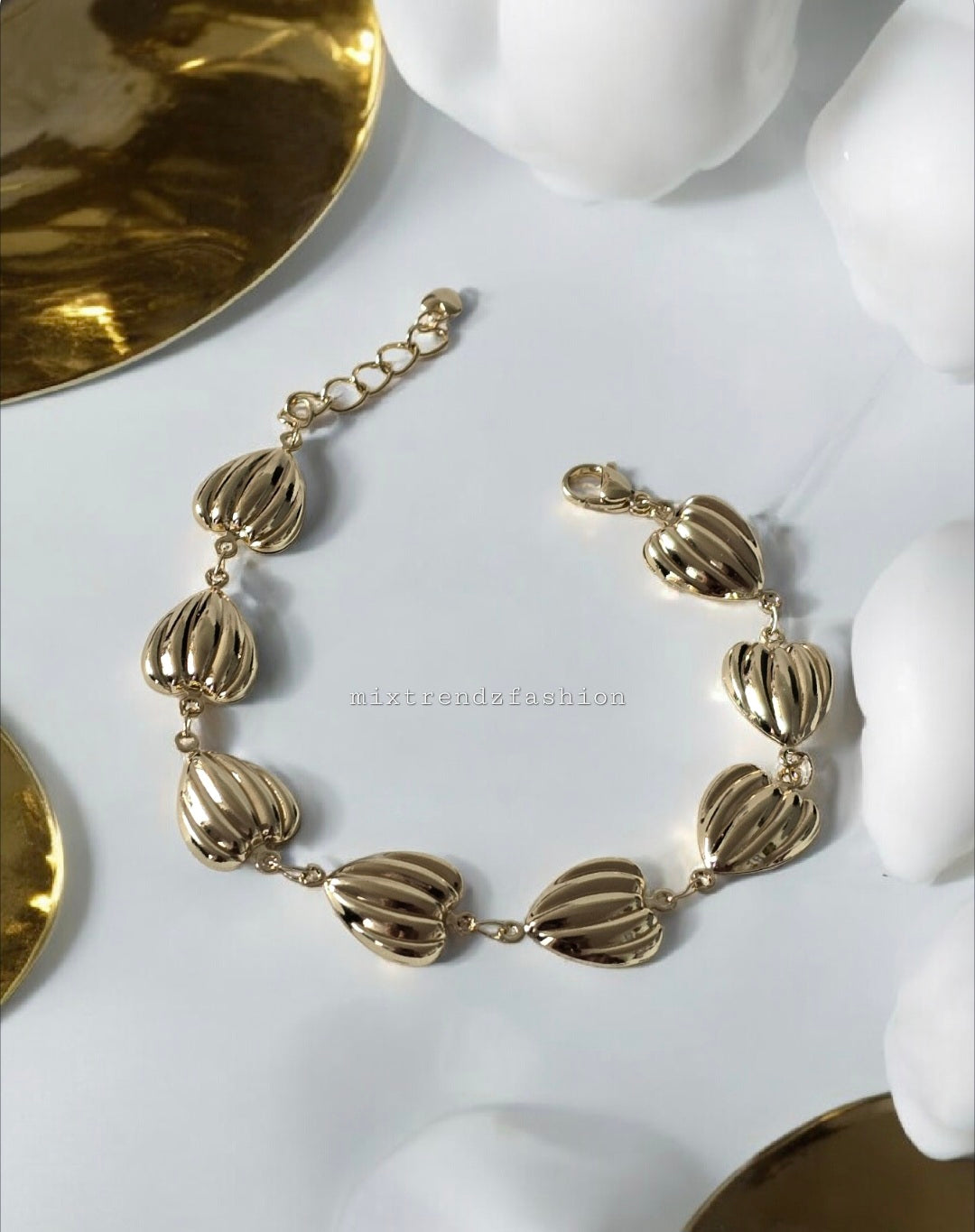 Heart Bracelets Jagged