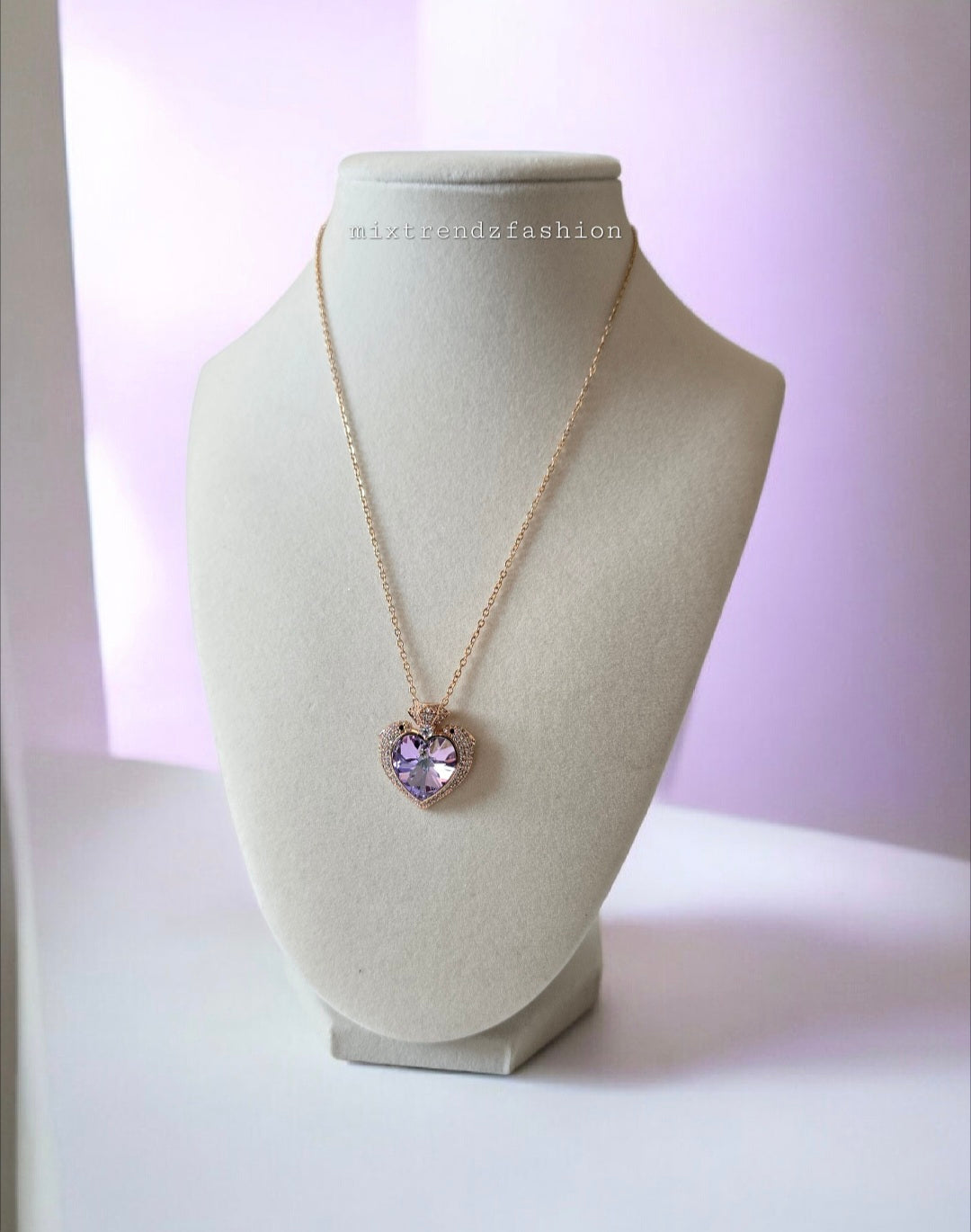 Purple Heart Necklace