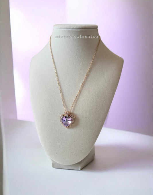 Purple Heart Necklace