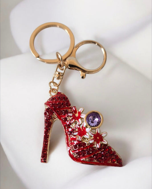 Stiletto Red Keychain