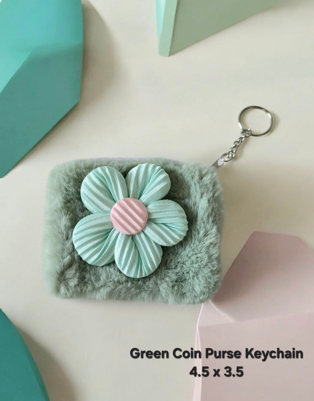 Green Coin Purse Keychain