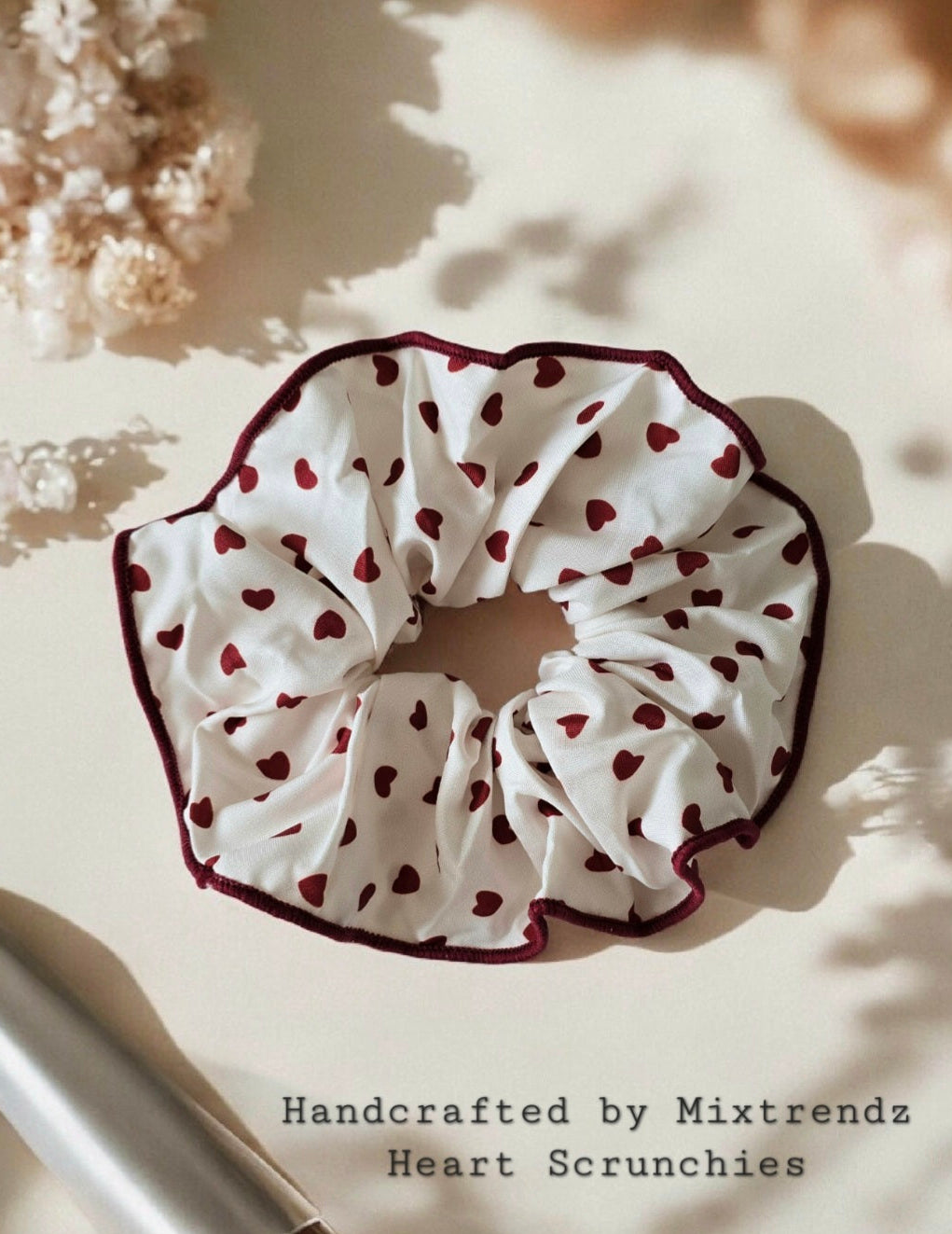 Heart Scrunchies