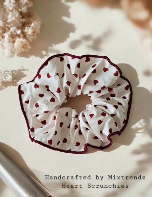 Heart Scrunchies