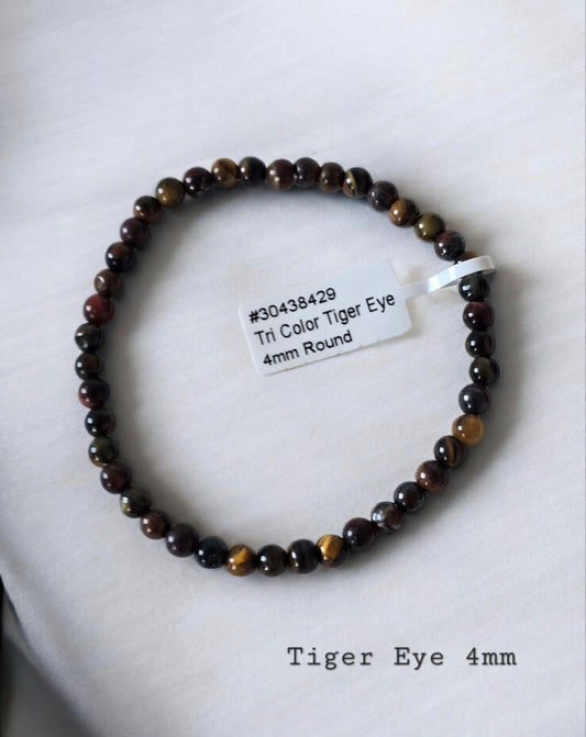 Tri Tiger's Eye 4mm
