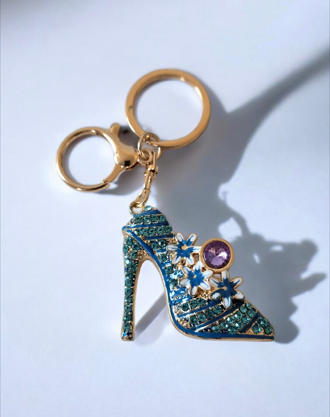 Stiletto Blue Keychain