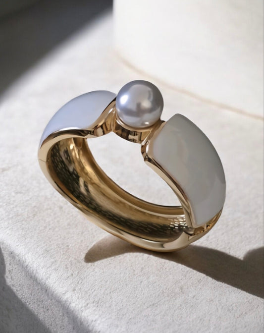 Pearl White Bangle